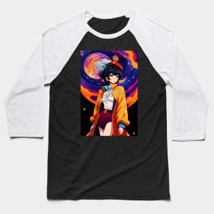 Cute Japanese girl anime,Vintage 90's anime style Baseball T-Shirt